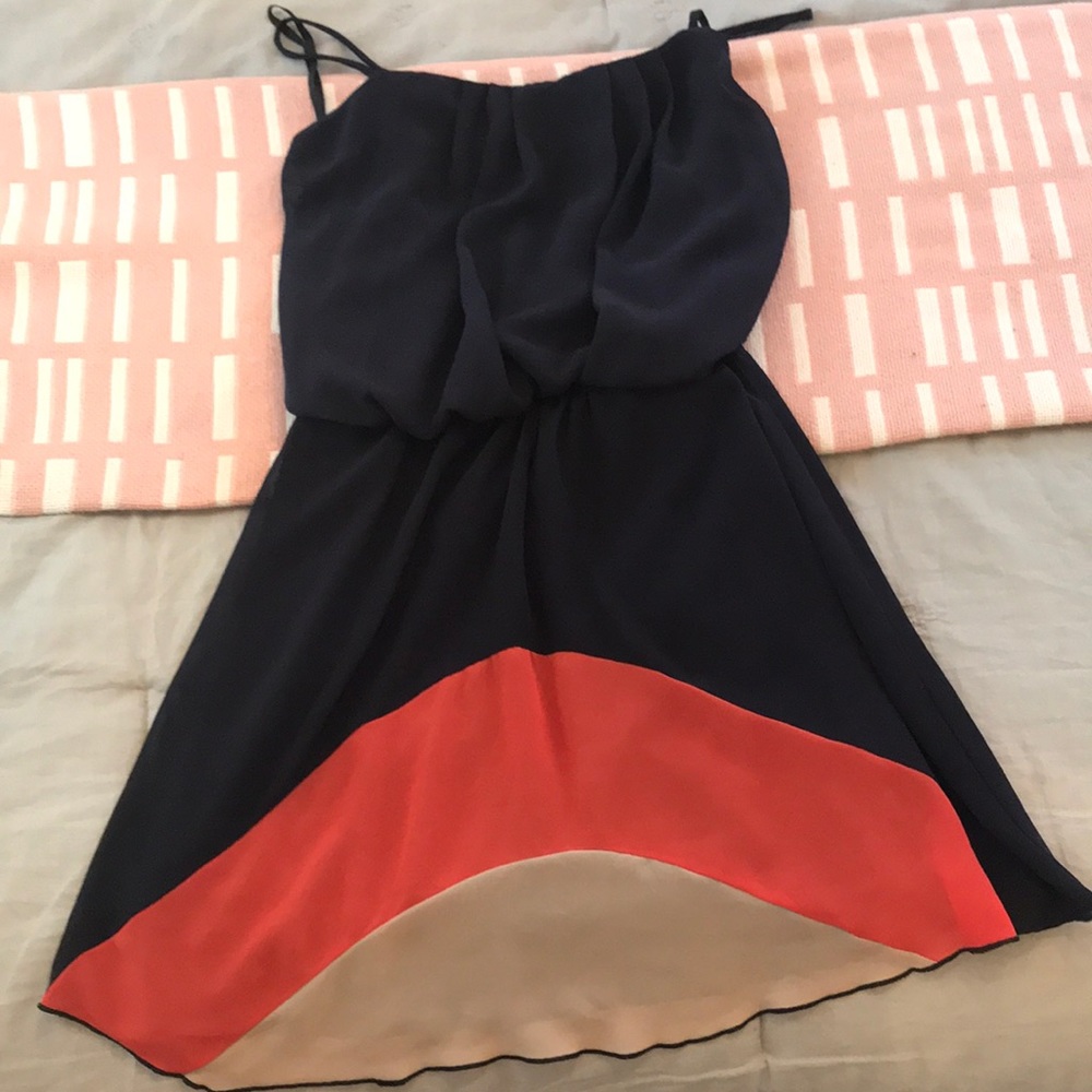 Navy blue summer dress